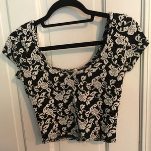 Pacsun LA Hearts Crop Top